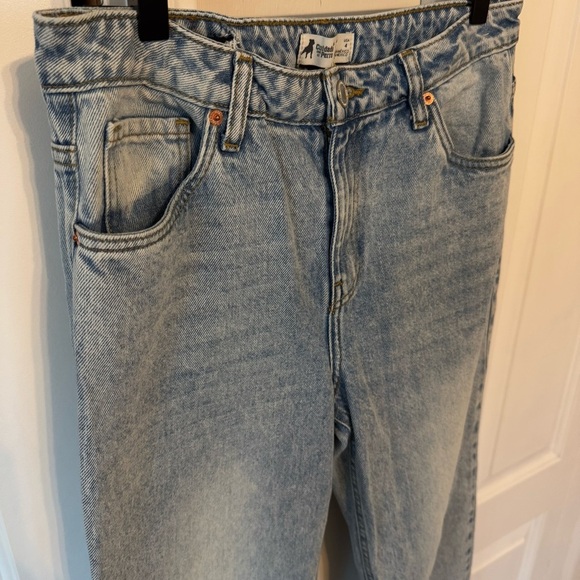 Cuidado Con El Perro Women’s Light Wash Straight Denim Jeans 100% Cotton Size 4 - Picture 3 of 15